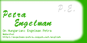 petra engelman business card
